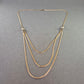 Damen Halskette im Layer-Look – Dreireihiges Design in Goldoptik