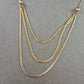 Damen Halskette im Layer-Look – Dreireihiges Design in Goldoptik