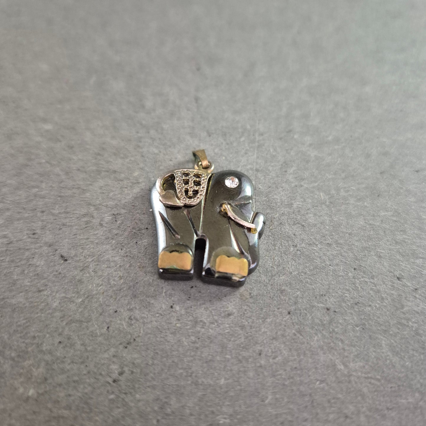 Anhänger „Elefant“ in Silber- und Goldoptik – Glückssymbol mit Strass