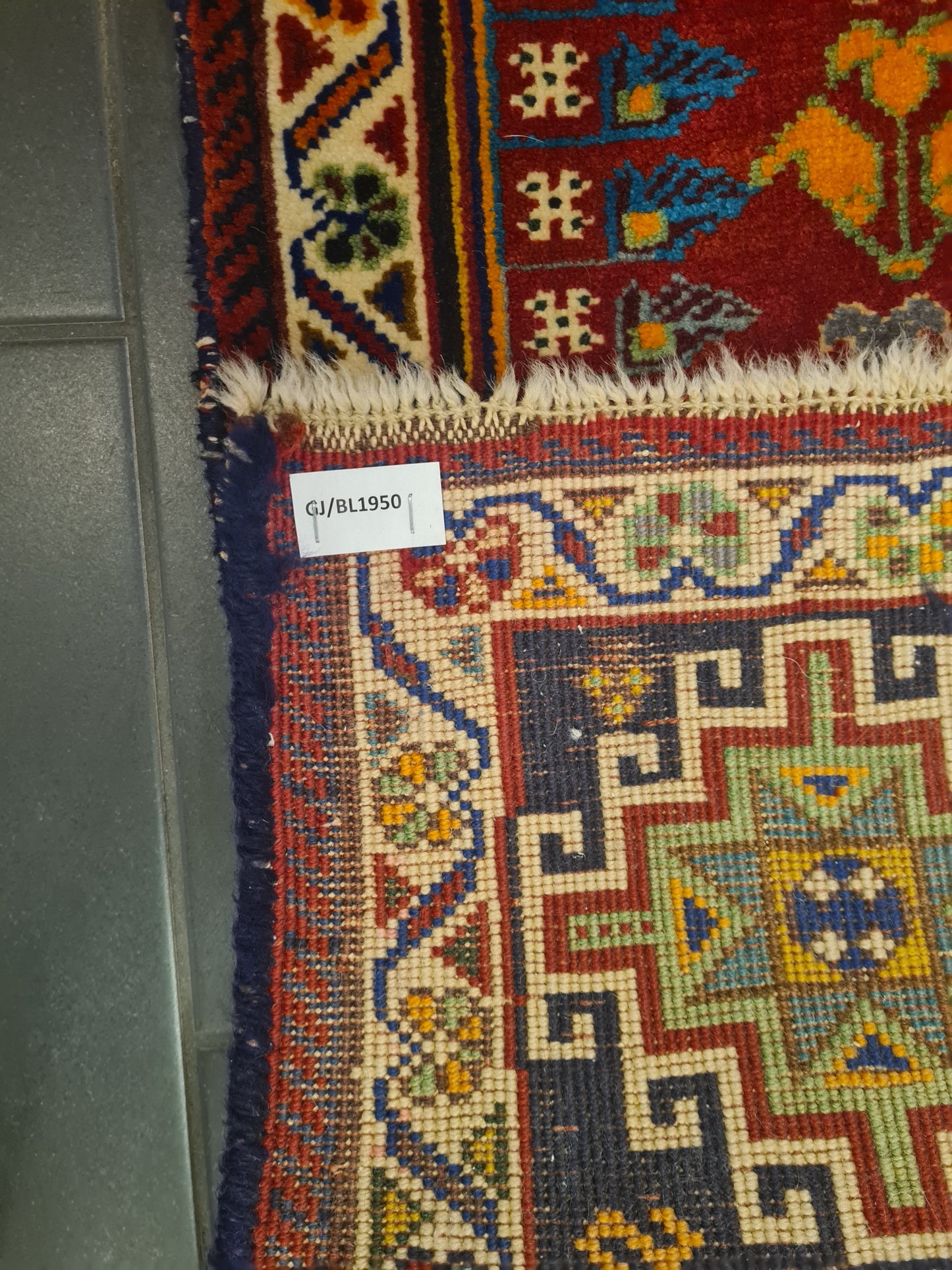 Perserteppich Orientteppich Antiker Handgeknüpfter Shiraz 175x90cm