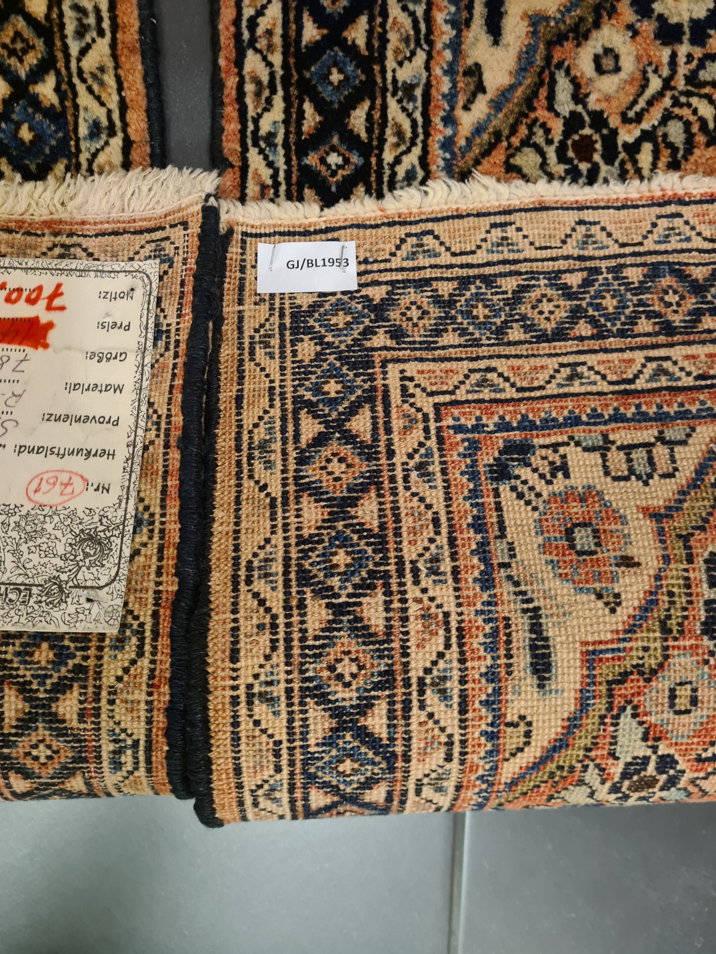 2er Set Orientteppich Perserteppich Handgeknüpfter Us Sarough 77x56cm