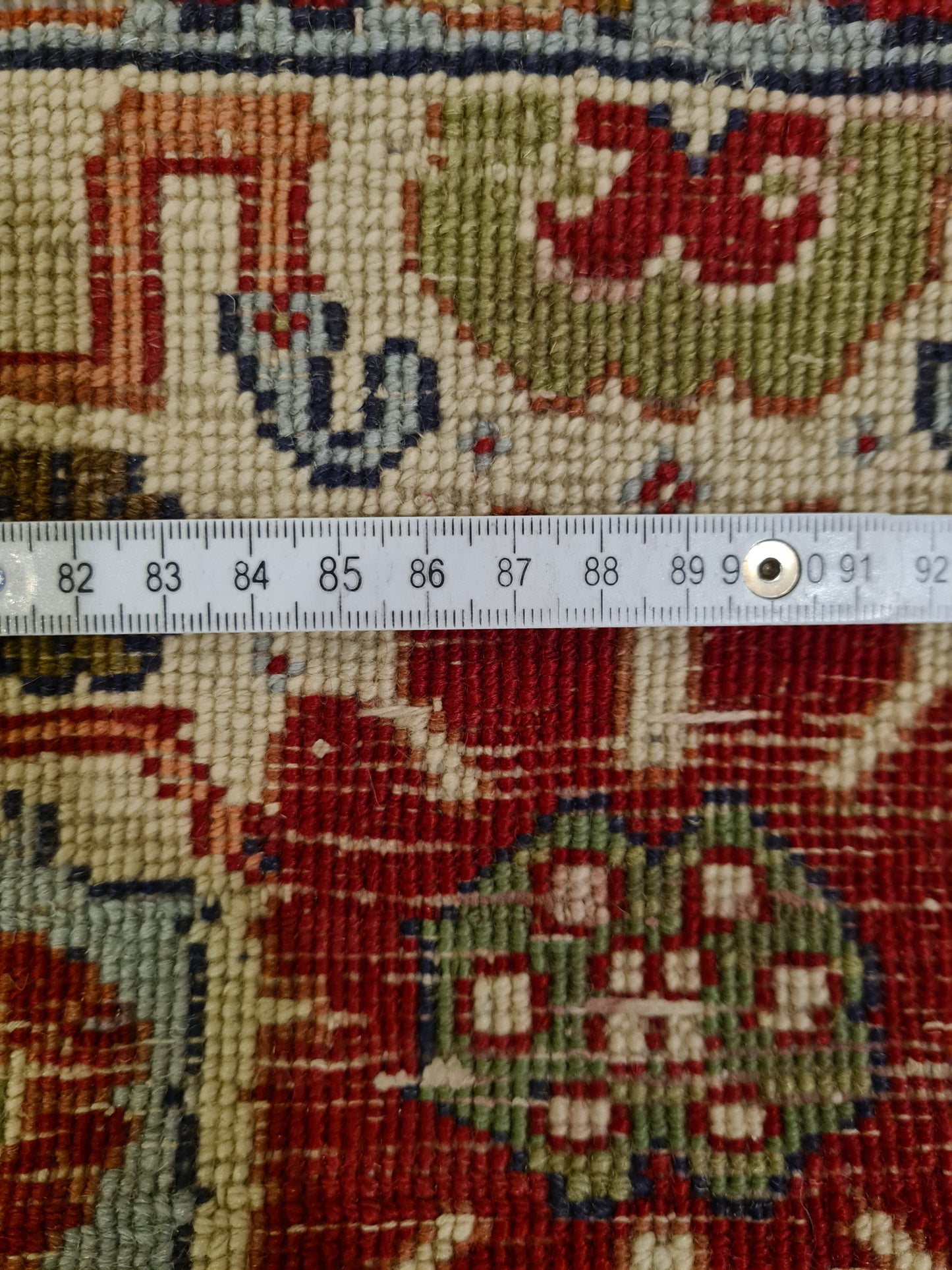 Perserteppich Orientteppich Handgeknüpft Teppich Senneh Bidjar 87x74cm