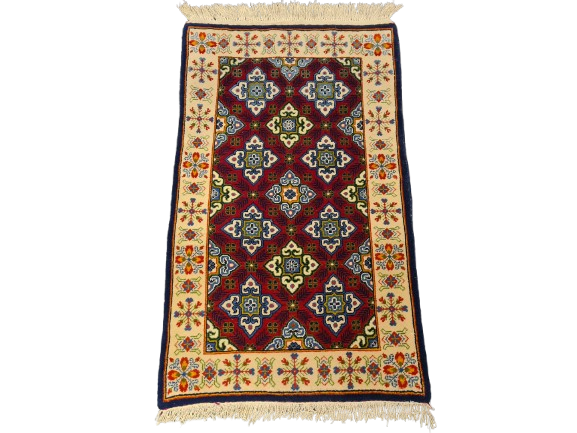 Perserteppich Orientteppich Handgeknüpfter Teppich Ghoum 103x63cm