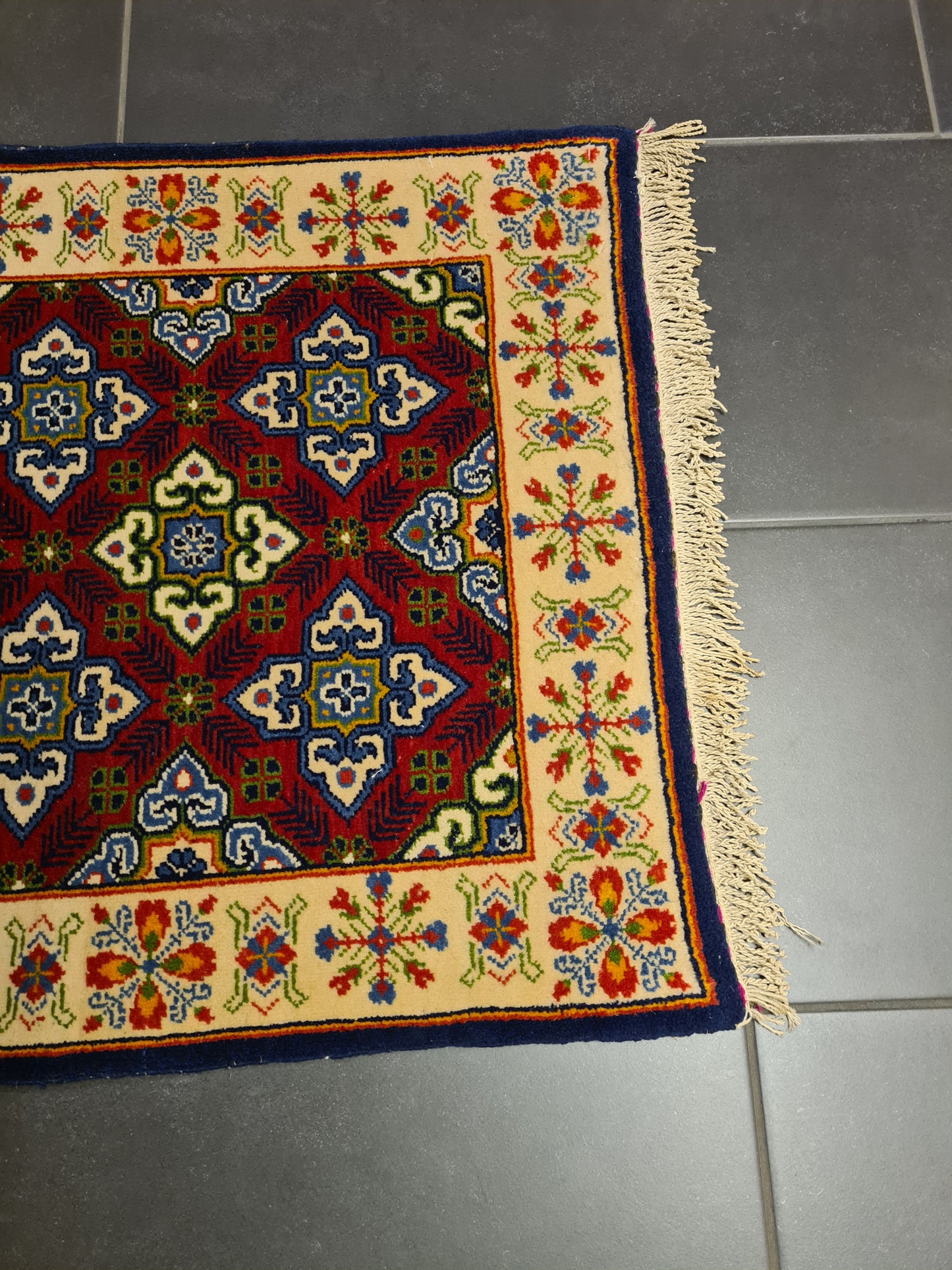 Perserteppich Orientteppich Handgeknüpfter Teppich Ghoum 103x63cm