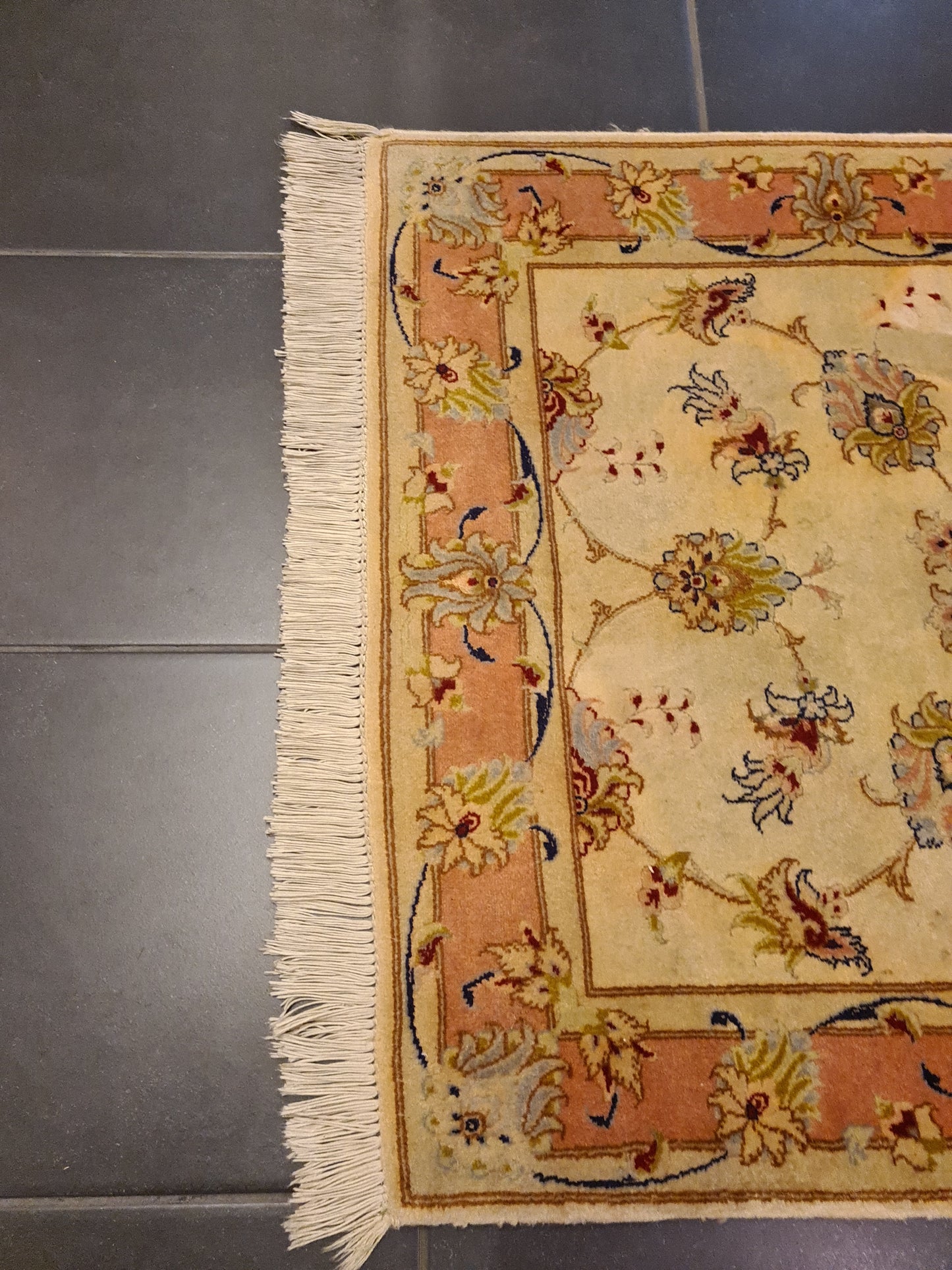 Perser Teppich Täbris 50 Raj Handgeknüpfter Seidenteppich 125x75cm