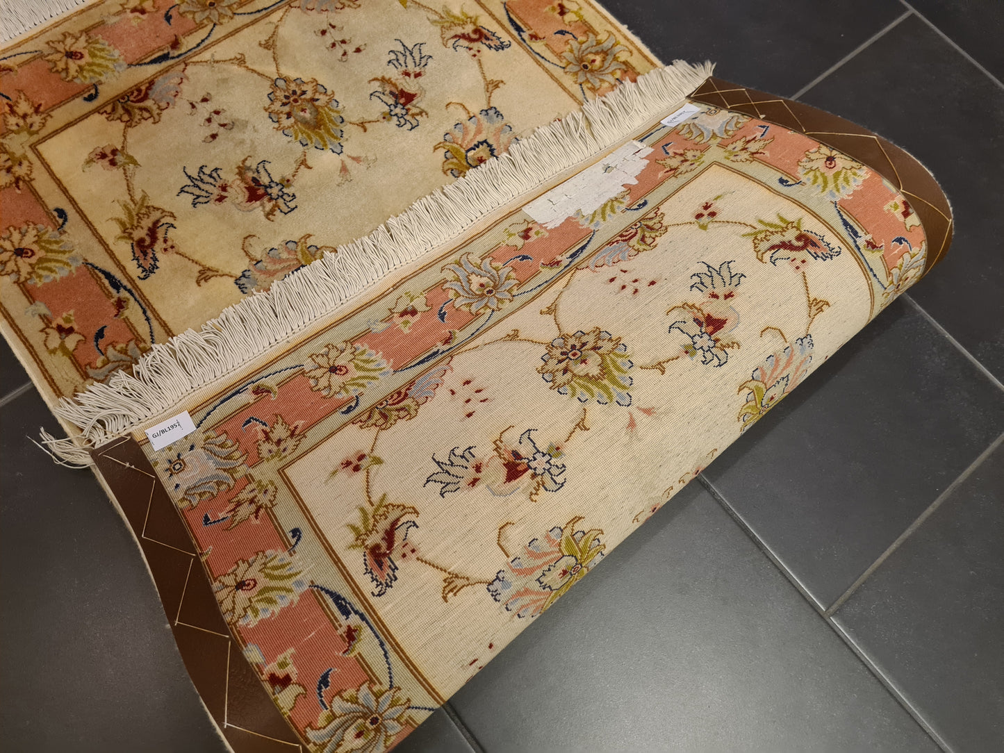 Perser Teppich Täbris 50 Raj Handgeknüpfter Seidenteppich 125x75cm