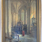 Theodor Groll (1857-1913) Ölgemälde Interior Kölner Dom 1888 93x73cm