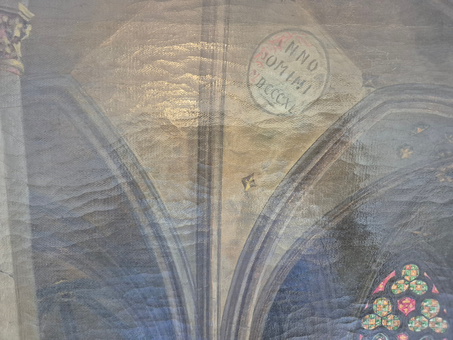 Theodor Groll (1857-1913) Ölgemälde Interior Kölner Dom 1888 93x73cm