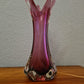 Violette Vase Muranoglas Fratelli Toso 1970er Sammlerglas 31cm