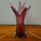 Violette Vase Muranoglas Fratelli Toso 1970er Sammlerglas 31cm