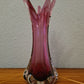 Violette Vase Muranoglas Fratelli Toso 1970er Sammlerglas 31cm