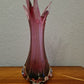 Violette Vase Muranoglas Fratelli Toso 1970er Sammlerglas 31cm