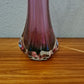 Violette Vase Muranoglas Fratelli Toso 1970er Sammlerglas 31cm