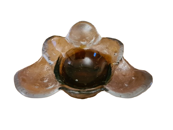 Mid Century Humppila Glasschale von Pertti Santalahti 17cm