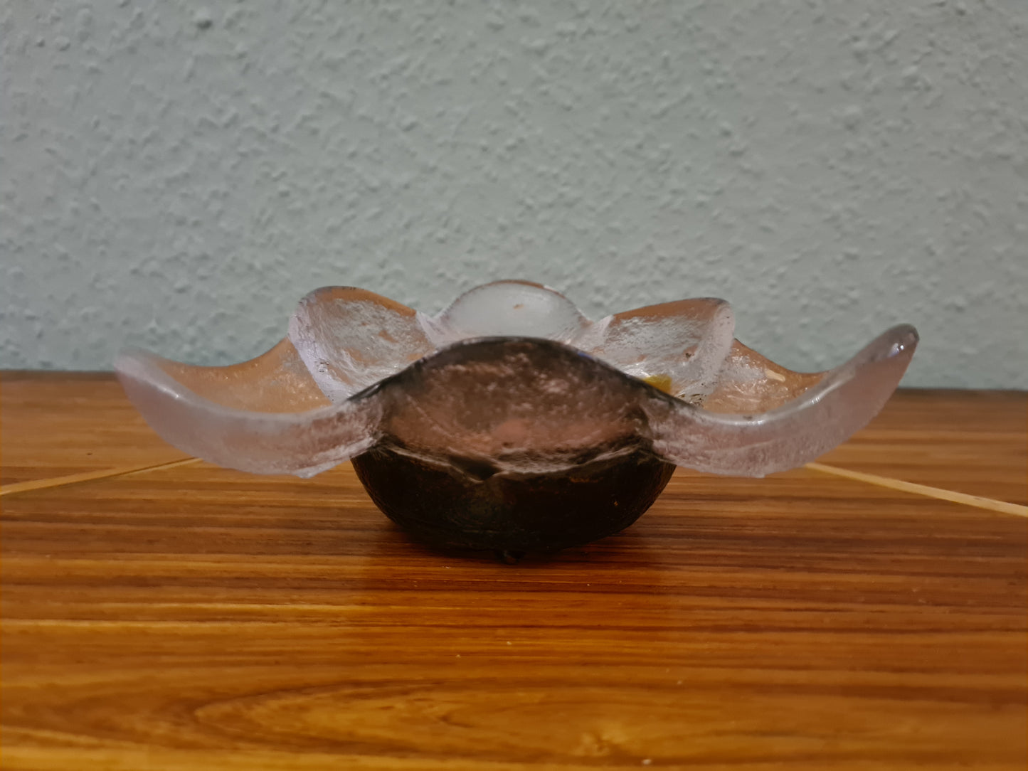 Mid Century Humppila Glasschale von Pertti Santalahti 17cm