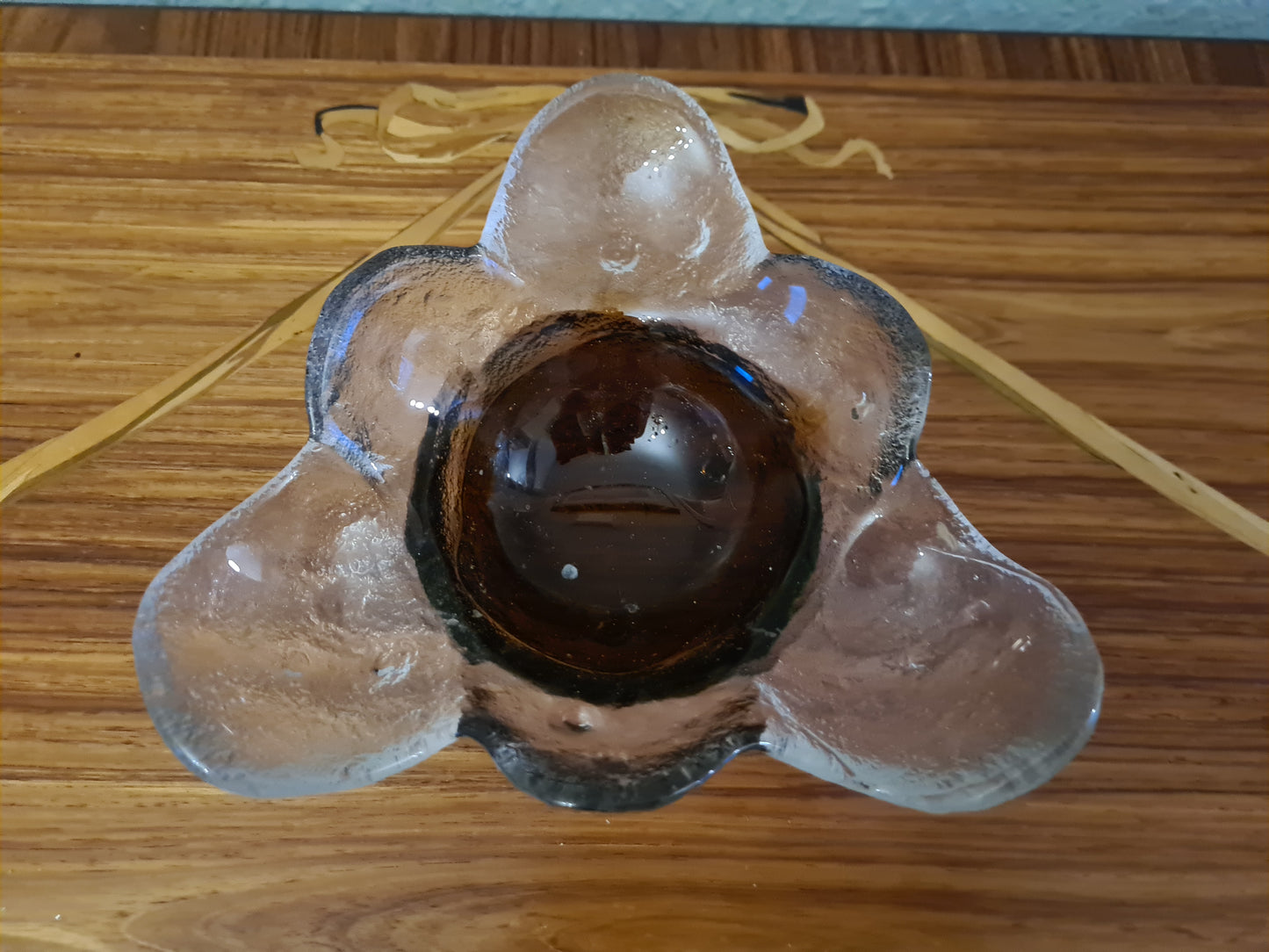 Mid Century Humppila Glasschale von Pertti Santalahti 17cm