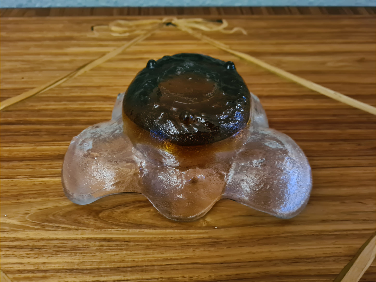 Mid Century Humppila Glasschale von Pertti Santalahti 17cm