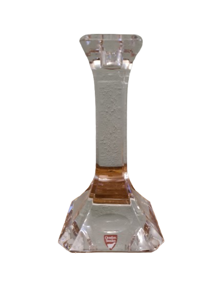 ORREFORS SWEDEN KRISTALLGLAS KERZENHALTER Signiert 20cm