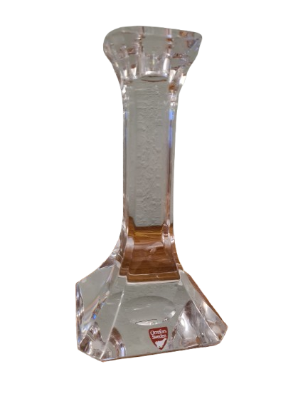 ORREFORS SWEDEN KRISTALLGLAS KERZENHALTER Signiert 20cm