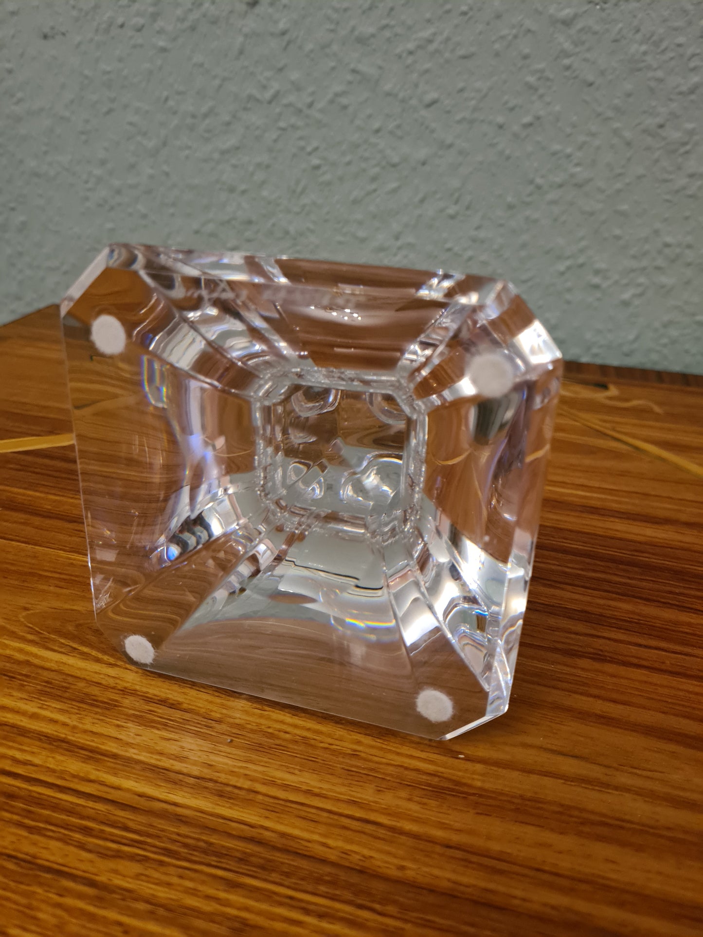 ORREFORS SWEDEN KRISTALLGLAS KERZENHALTER Signiert 20cm