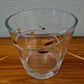EISCH Künstler Glas Vase Schale Kübel Dekor goldene Blätter 18cm