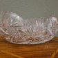 Große Bleikristallschale mit Stern Fächerdekor 30cm