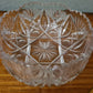 Obstschale Anbietschale Antik Glas Sternschliff Kristallglas 20cm