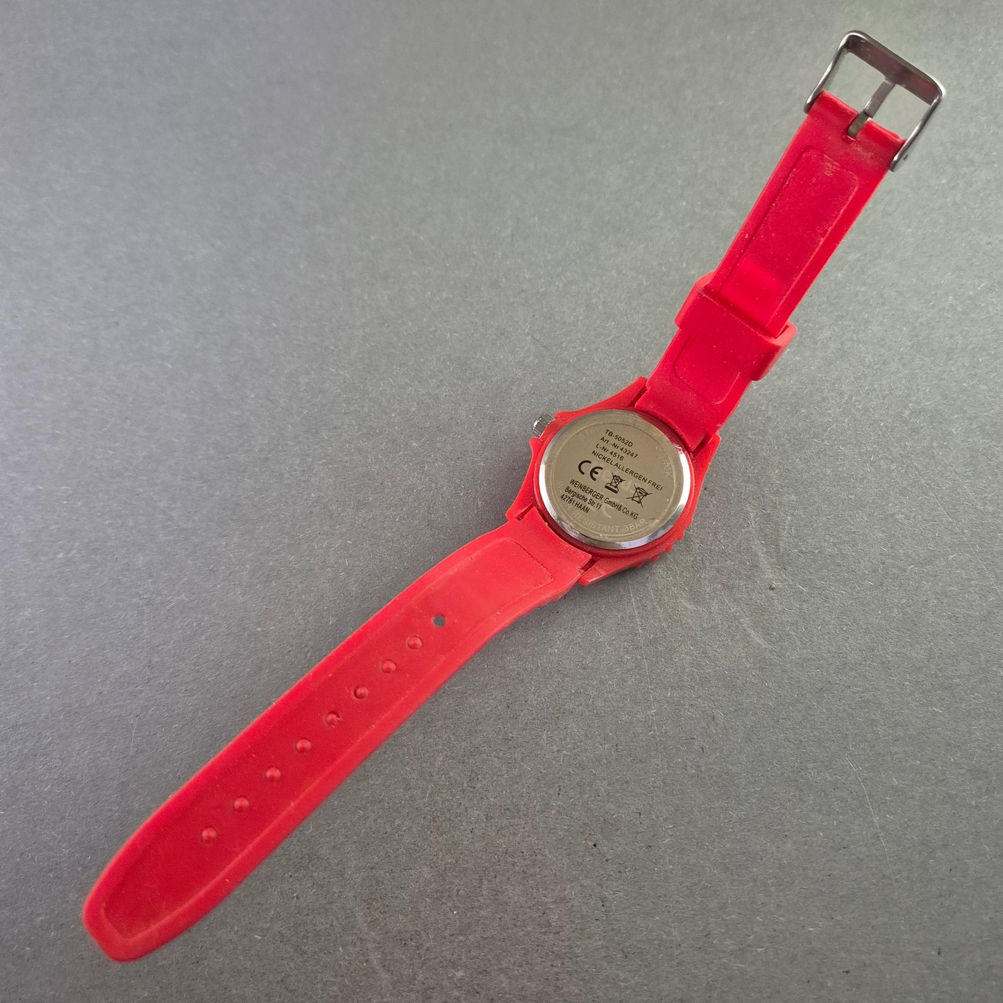 Rote Mebus Kinderarmband Uhr – Sportlicher Look mit Datum