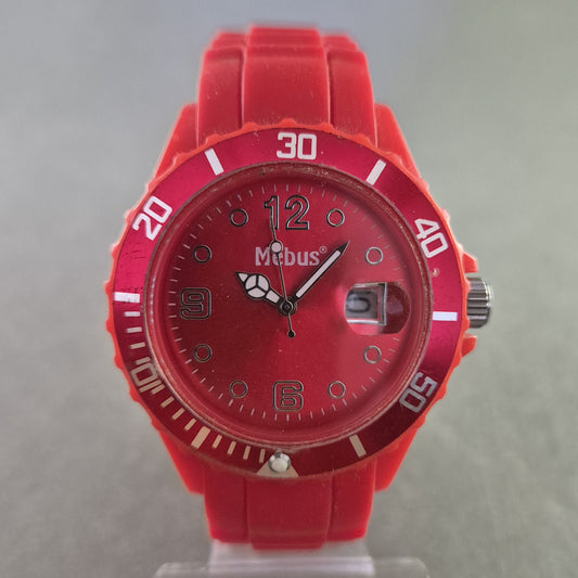 Rote Mebus Kinderarmband Uhr – Sportlicher Look mit Datum