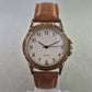 Vintage Damenarmband Uhr – Klassisch mit braunem Lederarmband