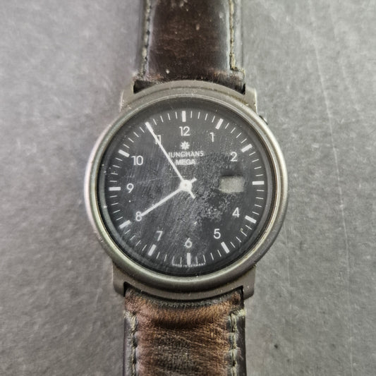 Junghans Mega Herrenarmband Uhr – Titan Funkuhr im klassischen Design