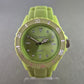 Sportliche Cont Quarz Uhr in Limettengrün – Auffälliges Design für Trendsetter