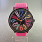 SBAO Quarz Uhr mit buntem Zifferblatt – Verspielt & auffällig in Pink