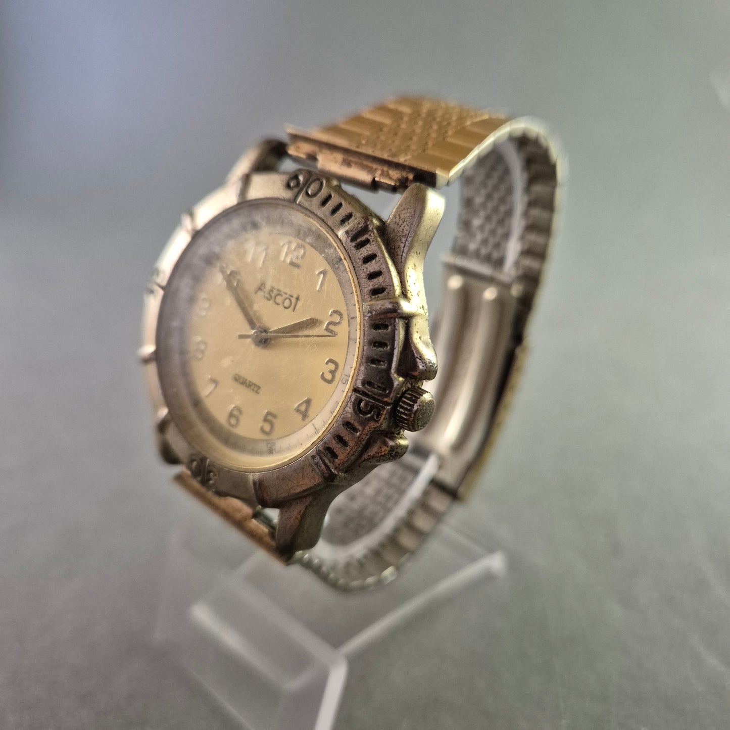 Ascot Herren Quarz Uhr – Klassisches Design mit Bicolor-Armband