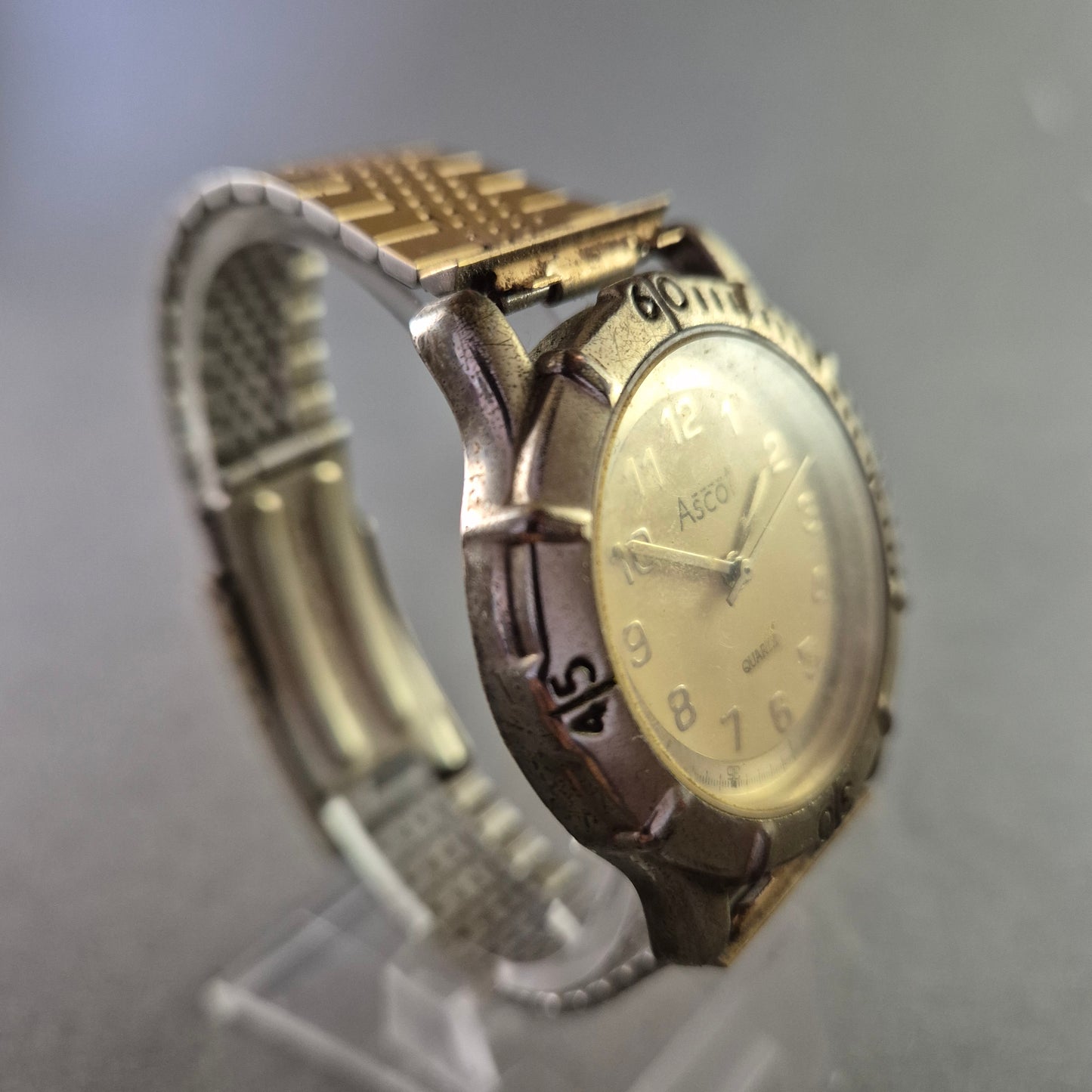 Ascot Herren Quarz Uhr – Klassisches Design mit Bicolor-Armband