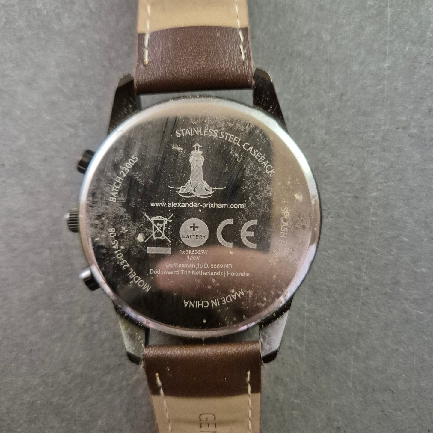 Alexander Brixham Herrenarmband Uhr Chronograph Design Tachymeter