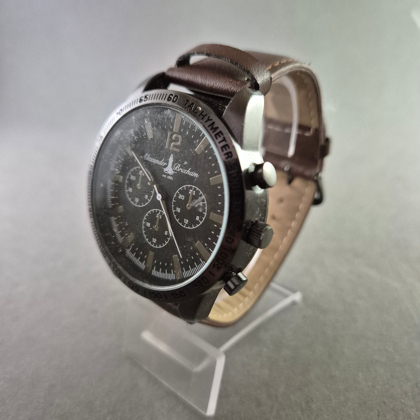 Alexander Brixham Herrenarmband Uhr Chronograph Design Tachymeter