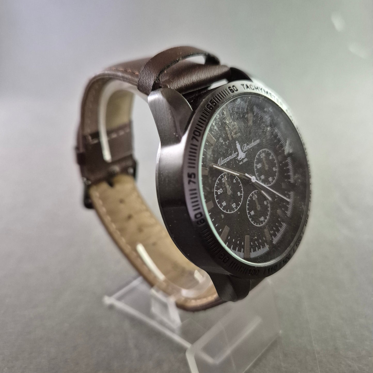 Alexander Brixham Herrenarmband Uhr Chronograph Design Tachymeter