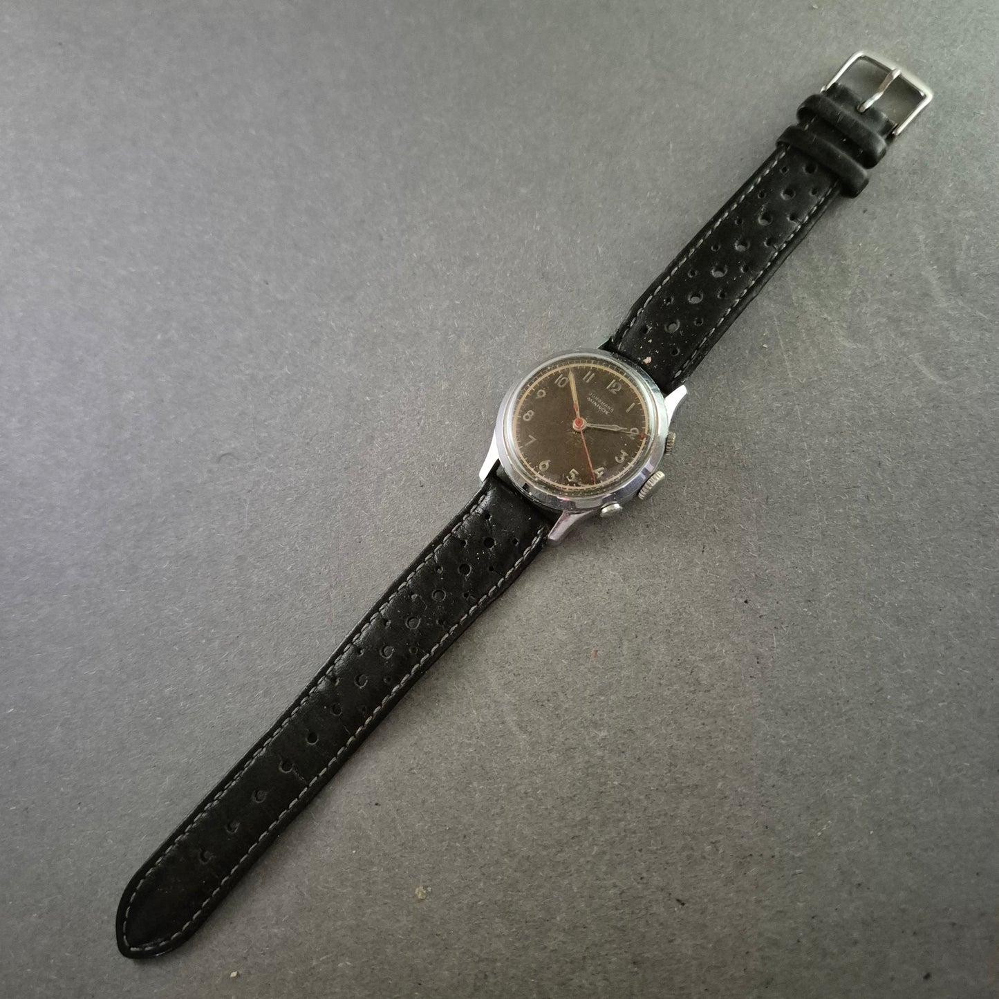 Vintage Junghans Minivox Herrenarmbanduhr – Mechanisch mit Alarmfunktion