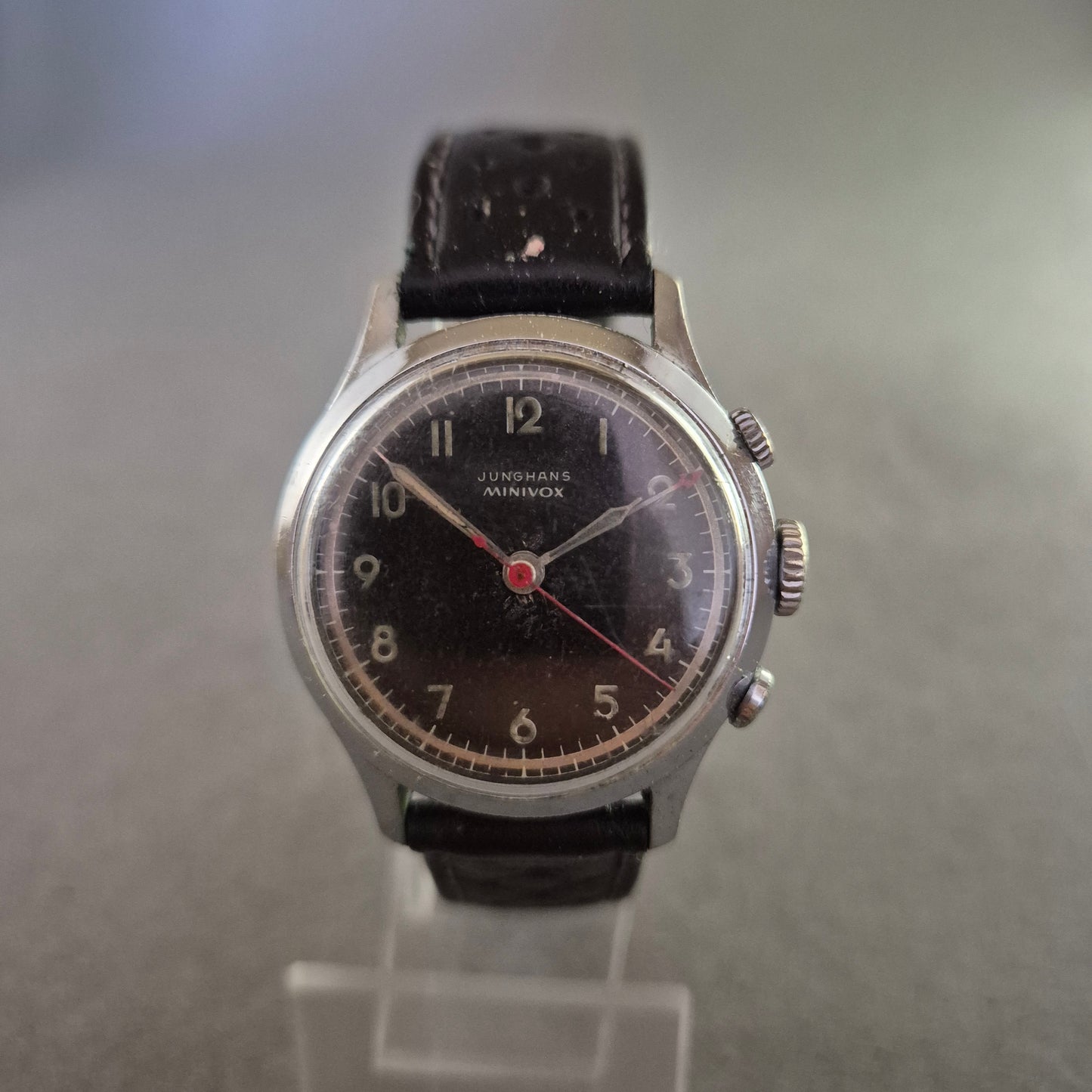 Vintage Junghans Minivox Herrenarmbanduhr – Mechanisch mit Alarmfunktion