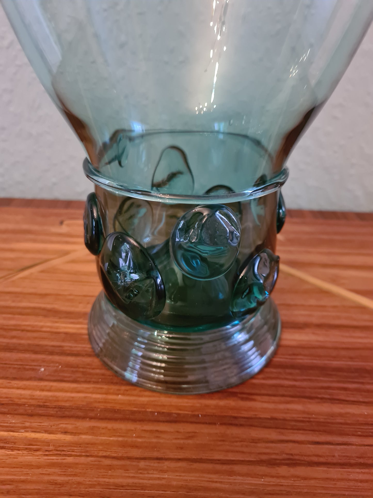 Berkemeyer Studioglas Signiert 1980 Sammler Glas Blau 16x14cm