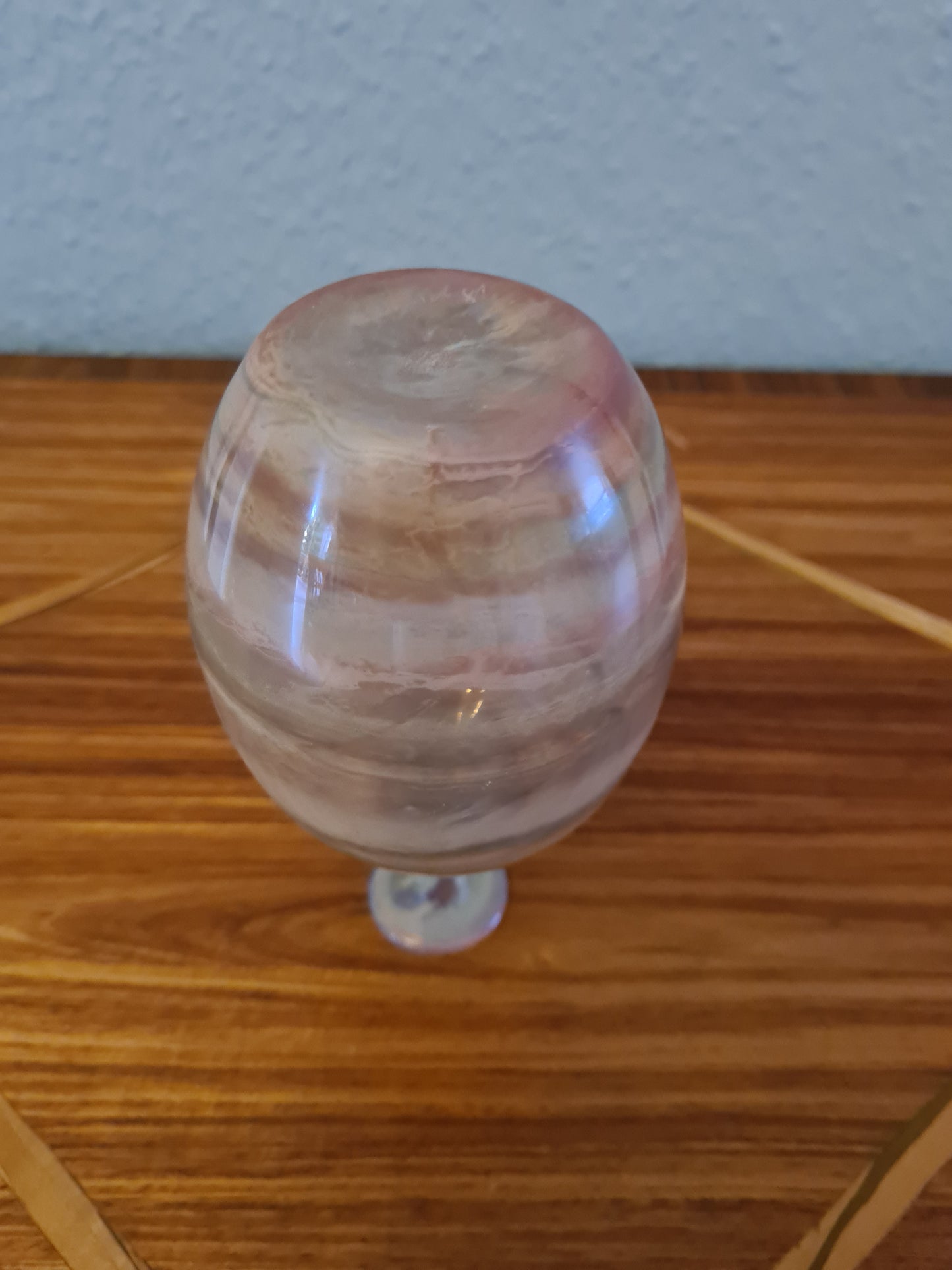 GLASBLÄSEREI SCHMID Signiert 1981 Vase Sammlerglas 15x7cm