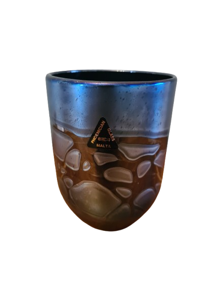 Phoenician Glass Malta Signiert Glas Schale Sammlerglas 13x9cm