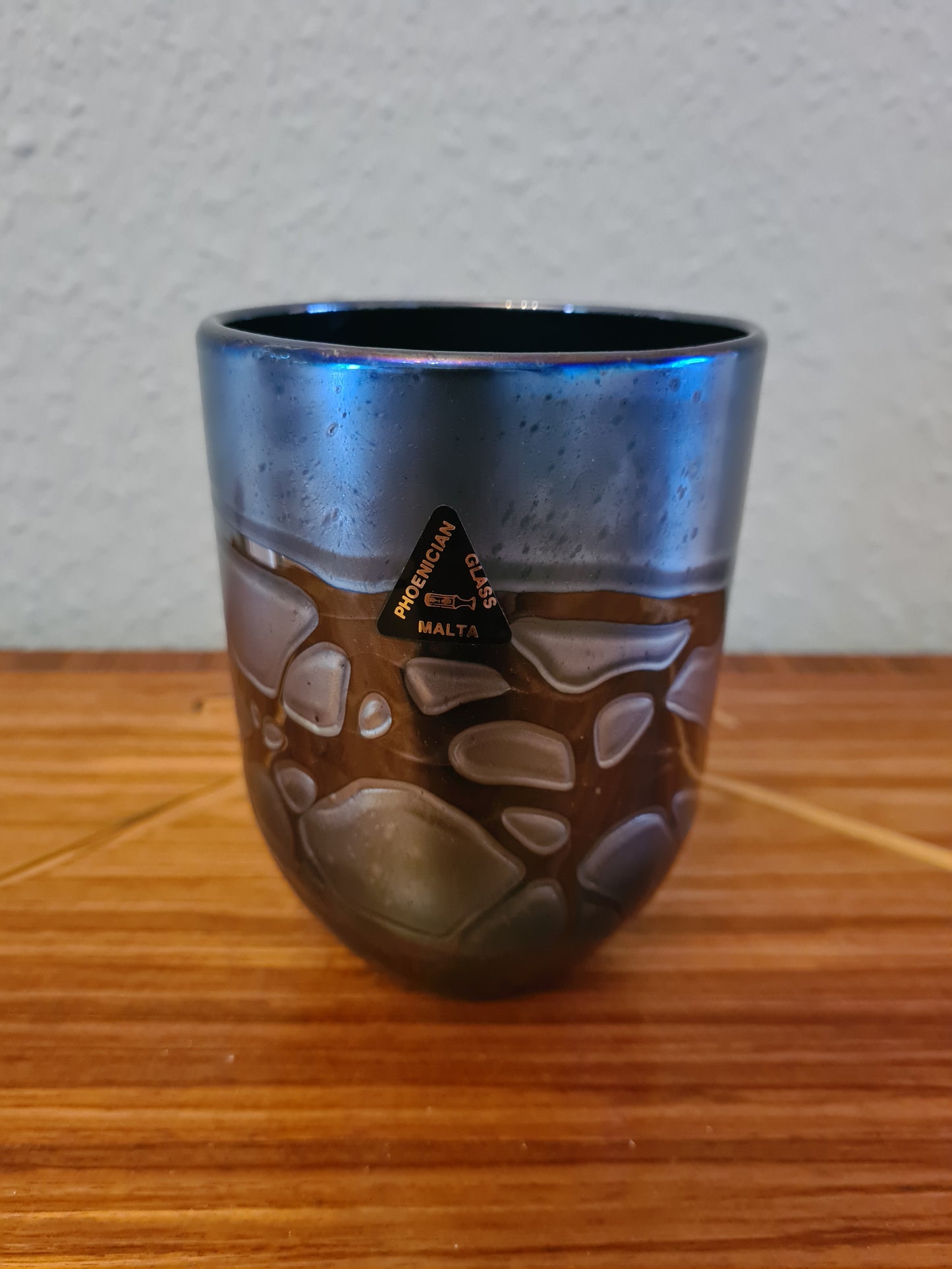 Phoenician Glass Malta Signiert Glas Schale Sammlerglas 13x9cm