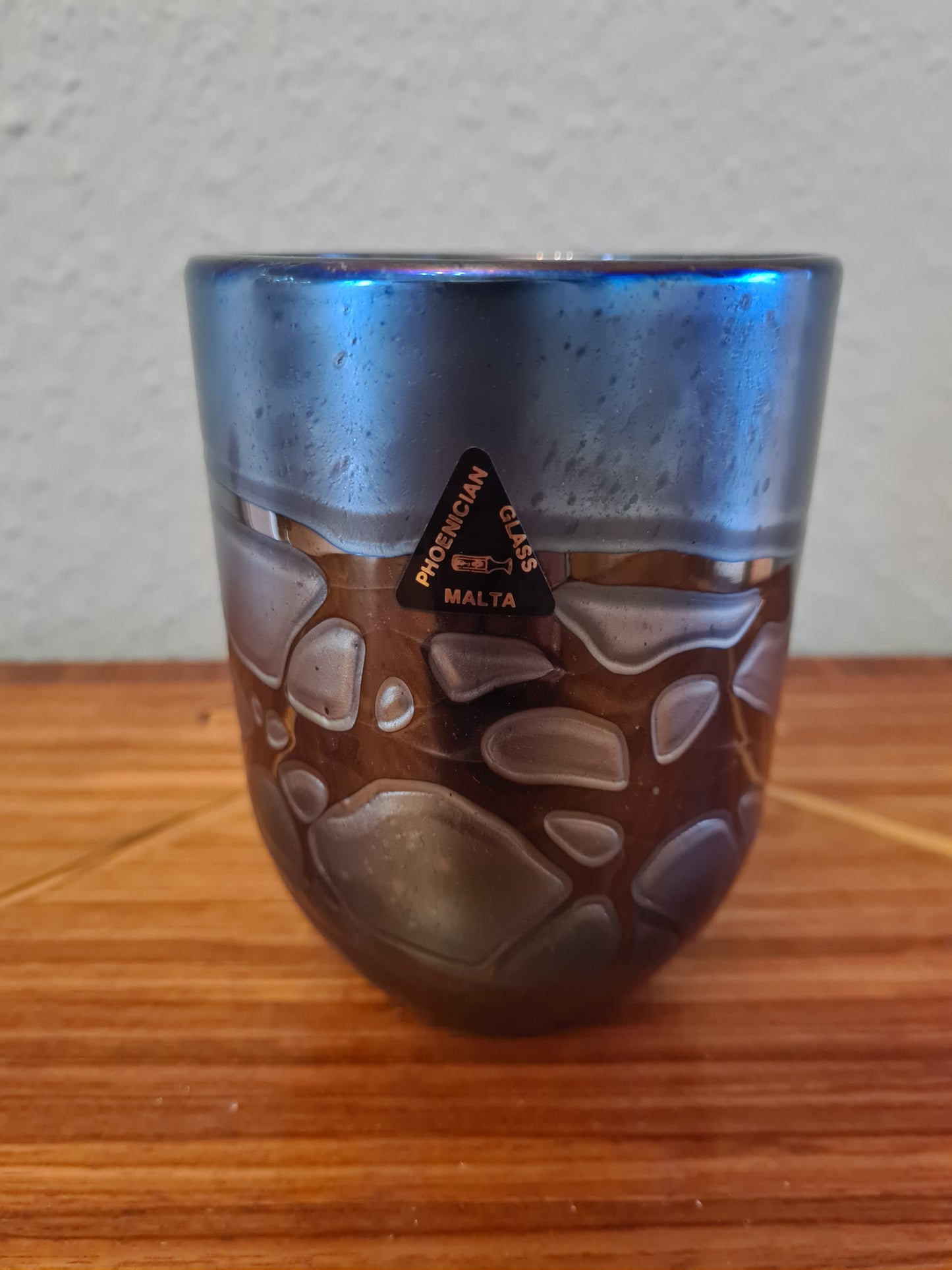 Phoenician Glass Malta Signiert Glas Schale Sammlerglas 13x9cm