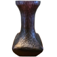 Künstlerische Glasvase Sammlerglas mit strukturierter Oberfläche 14x8cm