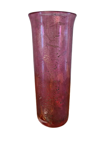 Antike Sammlervase Glas Goldstaub Studioglas 16x6cm Art déco