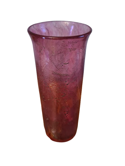 Antike Sammlervase Glas Goldstaub Studioglas 16x6cm Art déco