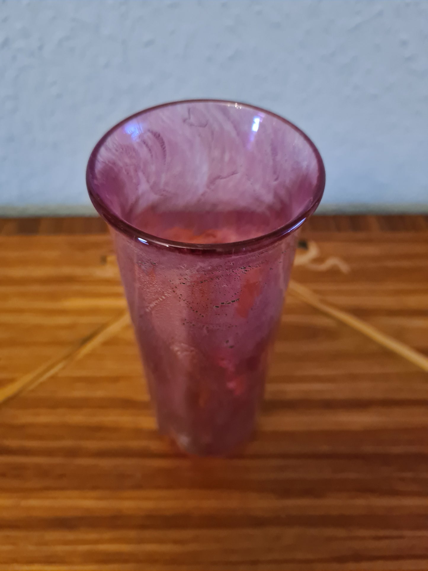 Antike Sammlervase Glas Goldstaub Studioglas 16x6cm Art déco