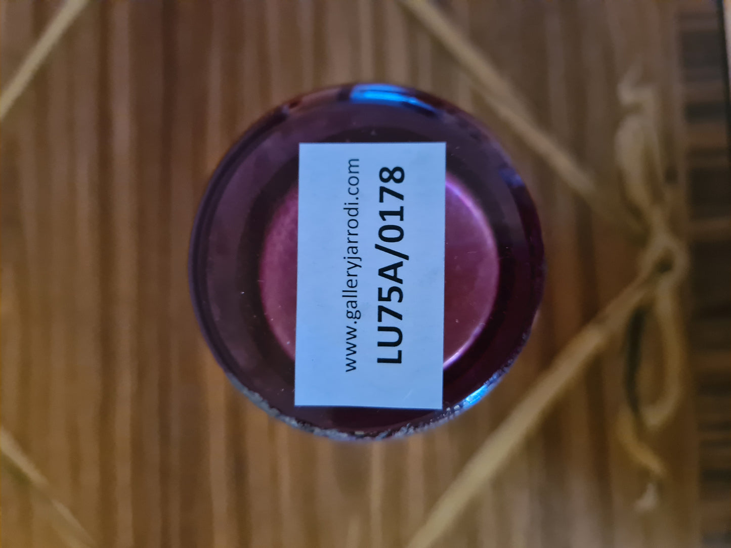 Antike Sammlervase Glas Goldstaub Studioglas 16x6cm Art déco